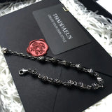 Skull Pave Link Chain Bracelet Punk Body Jewelry