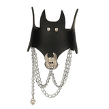 Skull Punk Gothic Rock Leather Wristband Bracelet