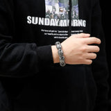 Skull Punk High Skeleton Bracelet Man's Jewelry
