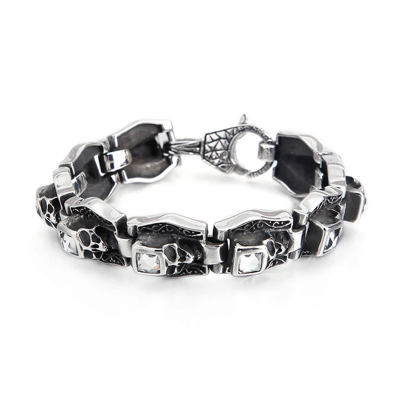 Skull Punk High Skeleton Bracelet Man's Jewelry