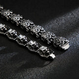 Skull Punk High Skeleton Bracelet Man's Jewelry