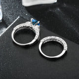 Skull Ring CZ Stone Punk Men's Jewelry Women's Wedding Engagement