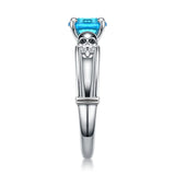 Skull Ring CZ Stone Punk Men's Jewelry Women's Wedding Engagement