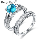 Skull Ring CZ Stone Punk Men's Jewelry Women's Wedding Engagement