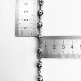 Skull Silver Link Bracelets 925 Sterling Silver Jewelry Punk Gift