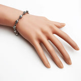 Skull Silver Link Bracelets 925 Sterling Silver Jewelry Punk Gift