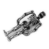 Gothic Ghost Skull Biker Pendant Stainless Steel Men Jewelry