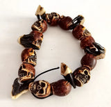 Skull Tooth Biker Bracelet Classic Punk Jewelry