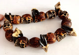 Skull Tooth Biker Bracelet Classic Punk Jewelry