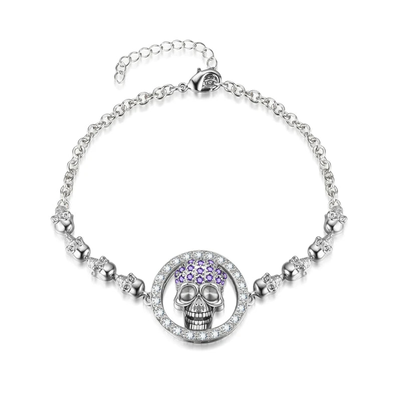 Skull Zircon Crystals Bracelet Women Bracelets Jewelry