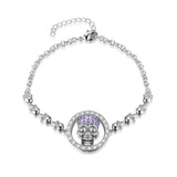 Skull Zircon Crystals Bracelet Women Bracelets Jewelry