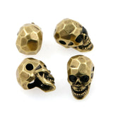 Skull Bead Faceted Micro Pave Bead CZ Bead Clear Cubic Zirconia