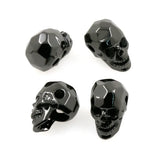 Skull Bead Faceted Micro Pave Bead CZ Bead Clear Cubic Zirconia