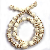 Skull Turquoise Stone Beads Bracelet Necklace Set DIY Jewelry 6x8mm/8x10mm