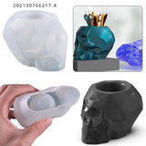 Skull Gemstone Cut Surface Silicone Mold for Epoxy Resin Jewelry