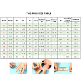 CZ Silver Engagement Rings Crystal Wedding Rings for Women
