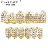 Sky Crystal Teeth Grillz Zircon Hip Hop Dental Grills Piercing Halloween Gift