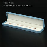 Sky Leather-Filled Paper Jewelry Packaging Box