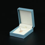 Sky Leather-Filled Paper Jewelry Packaging Box
