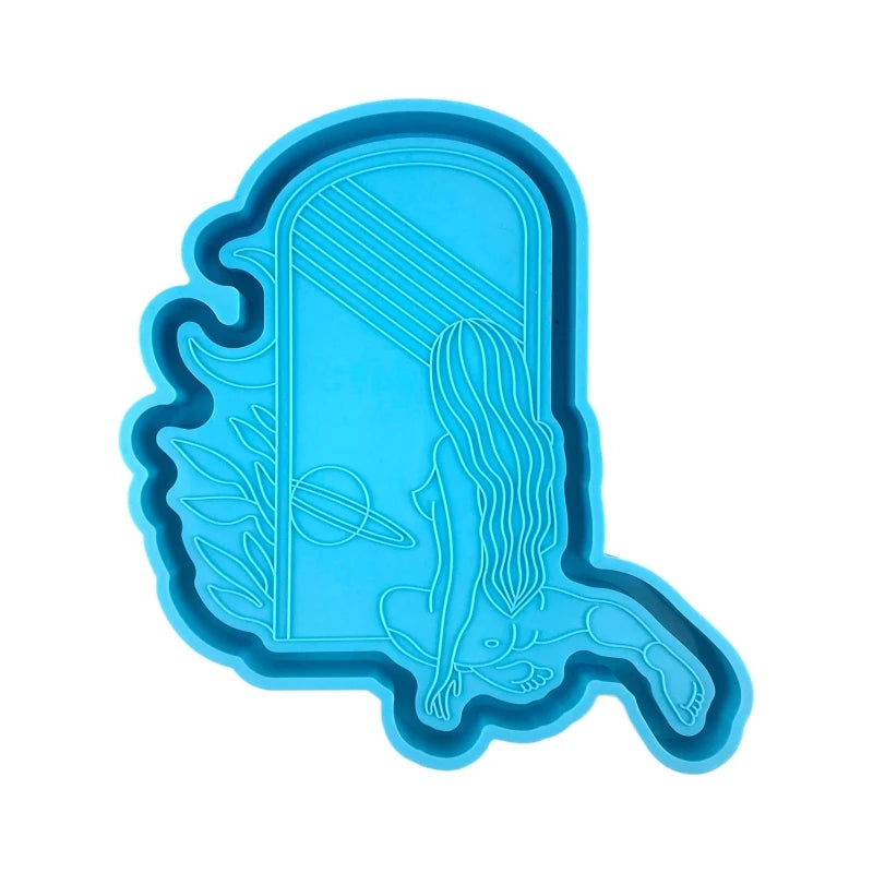 Silicone Ornament Mold Epoxy Resin Casting Teapot Mat Fruit Tray Jewelry Making