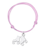 Skating Shoes Charm Bracelets Athleisure Style Wax Cord Adjustable 8 Colors