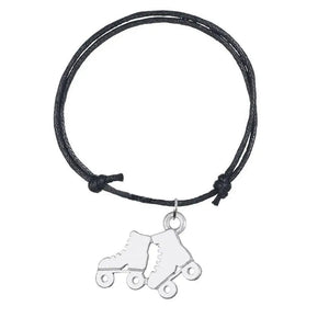 Skating Shoes Charm Bracelets Athleisure Style Wax Cord Adjustable 8 Colors