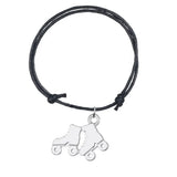 Skating Shoes Charm Bracelets Athleisure Style Wax Cord Adjustable 8 Colors