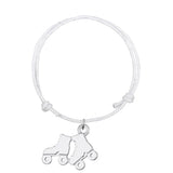 Skating Shoes Charm Bracelets Athleisure Style Wax Cord Adjustable 8 Colors