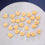 Skyrim Mini A-Z Letter Heart Charms Stainless Steel Alphabet Pendant