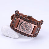 Ancient Egypt Leather Bracelet Eye of Horus Wicca Amulet Talisman Jewelry