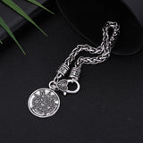 Skyrim Antique Pentagram Pendant Bracelet Wiccan Talisman Pagen Amulet Bangle