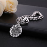 Skyrim Antique Pentagram Pendant Bracelet Wiccan Talisman Pagen Amulet Bangle
