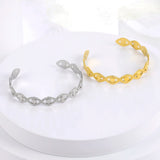 Skyrim Bohemian Evil Eye Cuff Bracelet Stainless Steel Adjustable Women Bangle