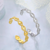 Skyrim Bohemian Evil Eye Cuff Bracelet Stainless Steel Adjustable Women Bangle