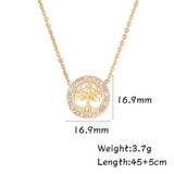 Skyrim Zircon Tree of Life Pendant Necklace for Women Girls