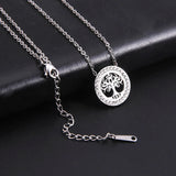 Skyrim Zircon Tree of Life Pendant Necklace for Women Girls