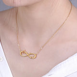 Skyrim Infinity Name Necklace Stainless Steel Family Couple Choker