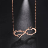 Skyrim Infinity Name Necklace Stainless Steel Family Couple Choker