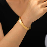 Skyrim Jesus Fish Shape Cuff Bracelet Stainless Steel Bangle Birthday Gift