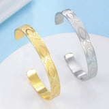 Skyrim Jesus Fish Shape Cuff Bracelet Stainless Steel Bangle Birthday Gift
