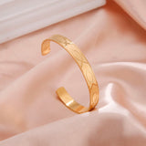 Skyrim Jesus Fish Shape Cuff Bracelet Stainless Steel Bangle Birthday Gift
