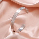 Skyrim Jesus Fish Shape Cuff Bracelet Stainless Steel Bangle Birthday Gift