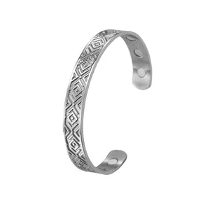 Skyrim Men's Stainless Steel Magnetic Cuff Bracelet