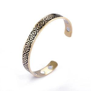 Skyrim Men's Stainless Steel Magnetic Cuff Bracelet
