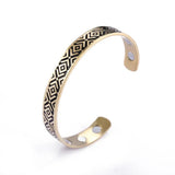 Skyrim Men's Stainless Steel Magnetic Cuff Bracelet