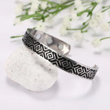 Skyrim Men's Stainless Steel Magnetic Cuff Bracelet
