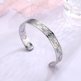 Skyrim Men's Stainless Steel Magnetic Cuff Bracelet