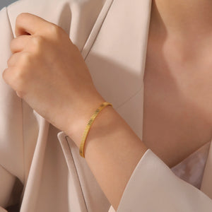 Skyrim Geometric Cuff Bracelet Stainless Steel Bangle