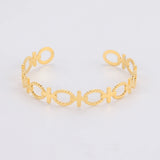 Skyrim Oval Cross Geometric Cuff Bracelet Stainless Steel Bangle