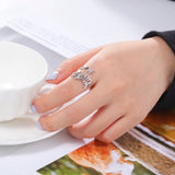 Skyrim Double Name Rings Stainless Steel Family Couple Ri